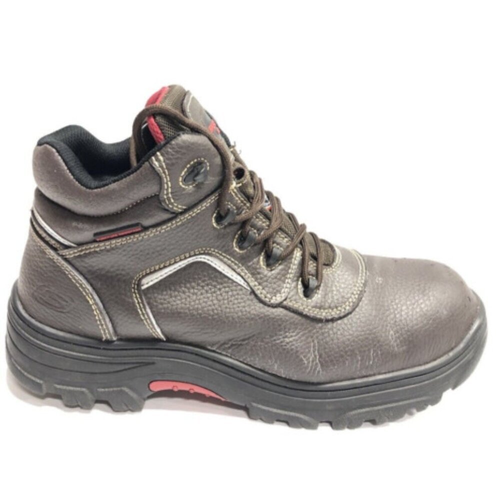 Skechers Men’s Burgin-Sosder, Brown Work Boots, Size 13 M